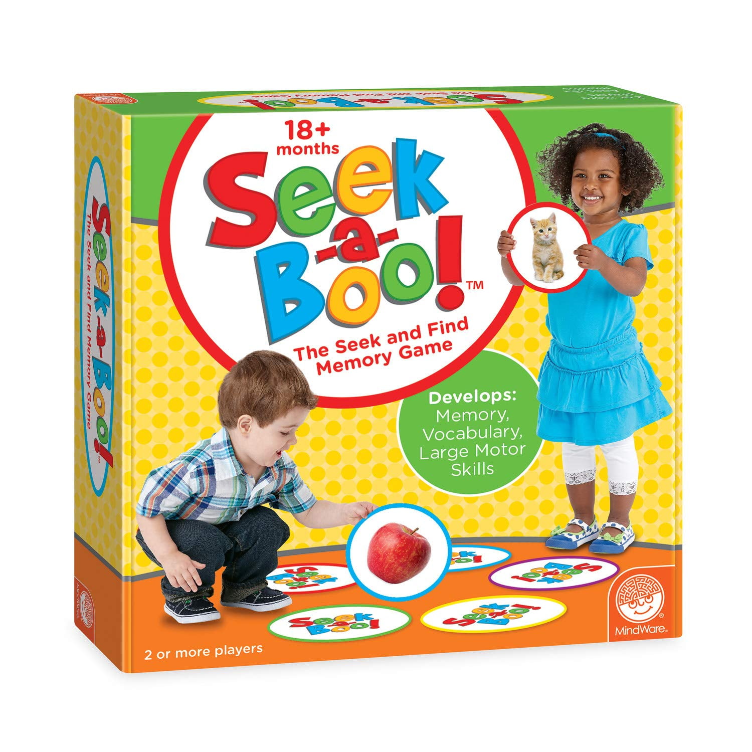 Juego De Memoria Mindware Seek-a-boo Seek And Find +18 Meses