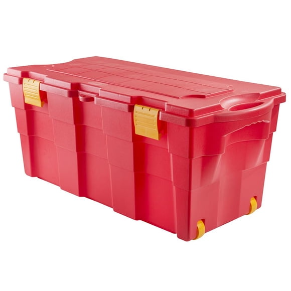 Caja Organizadora Baúl 100L Polipropileno Rojo