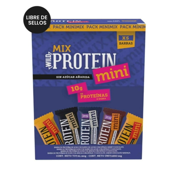 Barra de Proteína Sin Azúcar Pack 5 Un, 150 g