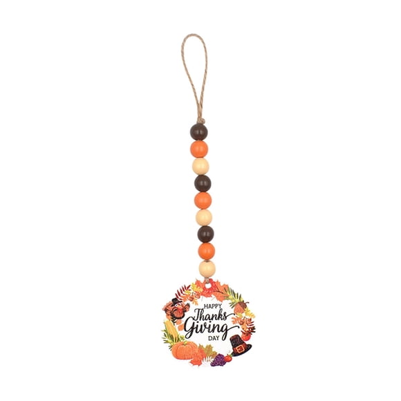 Guirnalda De Cuentas De Borla De Madera Elegante Decorativa Para Granja Halloween A