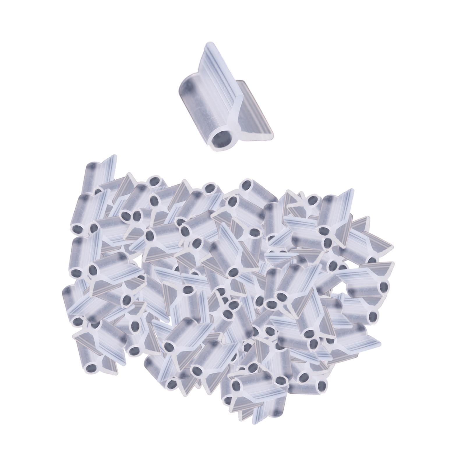 Magideal - 100 Piezas De Clips De Injerto De Plantas De Jardín Soporte De Plantas De Flores Fxing Clips De Plántulas De Cultivo Para Verduras Vegetales Vegetales 4 Mm