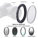thumbnail image 5 of Adaptador de filtro Step-Up Ring de 55 mm a 77 mm para cámara, 5 of 5
