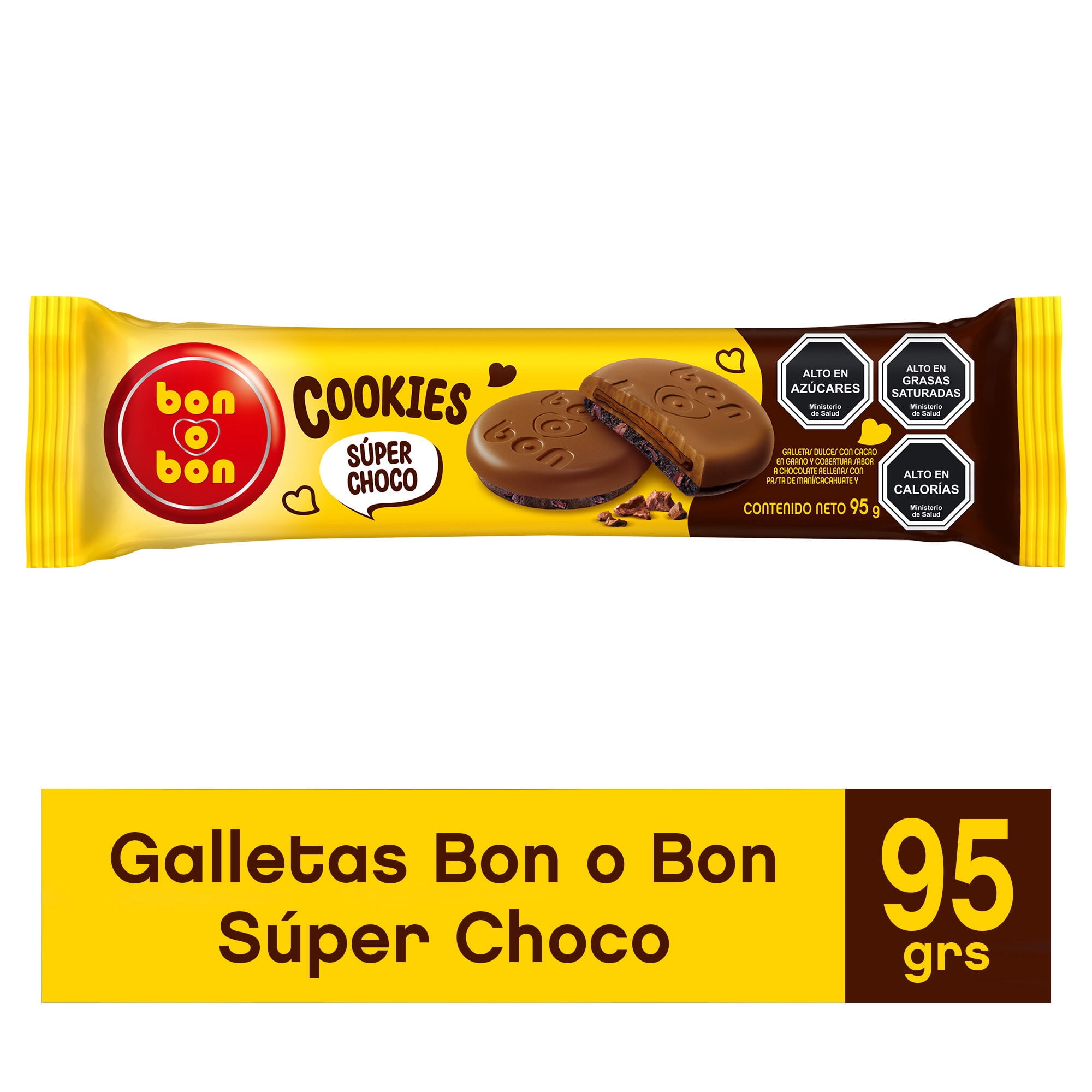 Galleta Bañada Super Chocolate 95 g Bon Bon