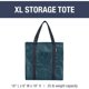 thumbnail image 2 of Bolsa de compras CleverMade Tall Frakta de almacenamiento, paquete de 2 unidades, azul, 2 of 8
