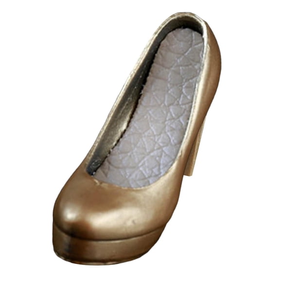 Zapatos De Tacón Alto Para Mujer A Escala 1:6, Tacón Simulado Para Figuras Femeninas De 12 Pulgadas, Dorado