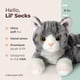 thumbnail image 2 of Calcetines Bearington Lil' de peluche con forma de gato de 20 cm para niños, 2 of 6