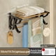 thumbnail image 1 of 1pc Towel Storage Shelf, Shower Towel Rack For Bathroom, Wall Mounted Towel Holder, Bath Towel Clothes Hanger, Bathroom Accessories, 1 of 5