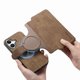thumbnail image 4 of Funda Billetera Magnética para iPhone 16 Soporte Tarjetas Desmontable Marrón, 4 of 6