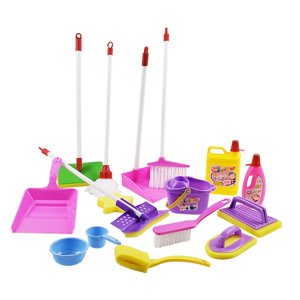 Magideal - Juguete De Limpieza Para Niños, Rociador, Recogedor, Fregona, Escoba, Herramientas De Limpieza Para Hogar, Para Niños, 3, 4, 5, 6 Regalos De Cumpleaños