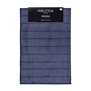 Alfombra De Baño Nautica 50X80Cm Coralina Ultra Suave Azul