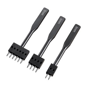 Bothyi - Kit De Perforadora De Cuero Dispositivos De Perforación De Artesanía En Cuero Para Principiantes Del Hogar 6 Mm