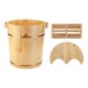 thumbnail image 4 of Ba?era Para Lavabo, Ba?o De Pies Para El Hogar, Barril Hecho A Mano, Cubo Grueso Para Pies Con Cuentas, Estilo A, 4 of 5