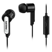 Philips - Audifonos Alambricos Manos Libres Jack 3.5Mm Negro She1405Bk