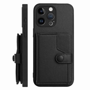 Foxdock Funda Para Iphone 14 Pro Max Con Bloqueo Rfid - Diseño Elegante Con Cierre De Botón