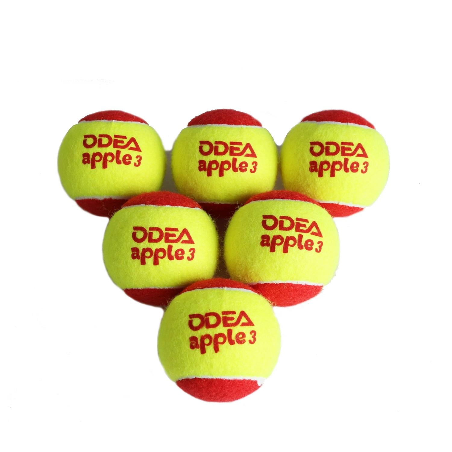 Pack De 48 Pelotas De Tenis Cancha Roja. Odea Amarillo