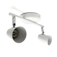 Drl - Foco Apliqué Doble Led Cielo Blanco Metal (Sin Gu10) Blanco