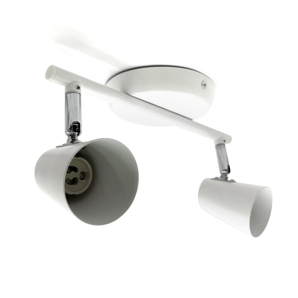 Foco Apliqué Doble Led Cielo Blanco Metal (sin Gu10) Blanco