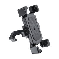 Magideal - Soporte De Teléfono Para Bicicleta De Motocicleta, Soporte De Navegación Para Teléfono De Bicicleta, Soporte Para Teléfono Móvil Con Espejo Retrovisor