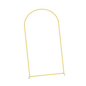 Magideal - Soporte De Fondo De Arco De Metal, Marco De Fondo Arqueado, Soporte De Flores, Arco De Boda Dorado Resistente, Soporte De Arco De Globo Para Decoració Altura 180Cm