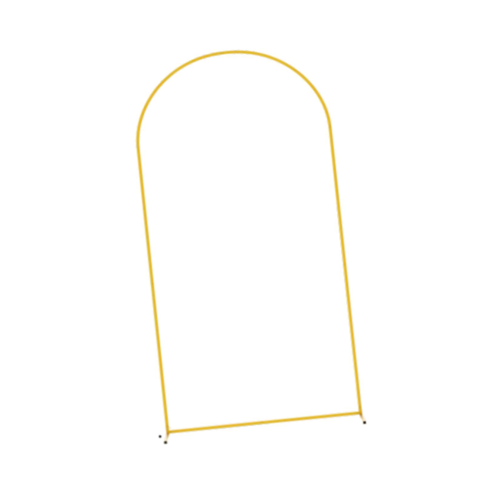 Magideal - Soporte De Fondo De Arco De Metal, Marco De Fondo Arqueado, Soporte De Flores, Arco De Boda Dorado Resistente, Soporte De Arco De Globo Para Decoració Altura 180Cm