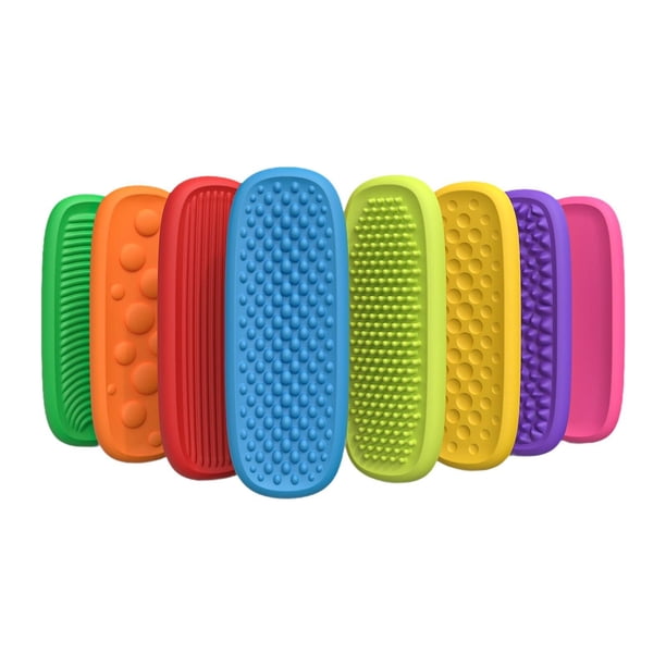 Barra Fidget De Silicona Con 8 Texturas Táctiles – Juguete Sensorial Silencioso Y Portátil – Ideal Para Calmar Y Concentrarse En Cualquier Lugar