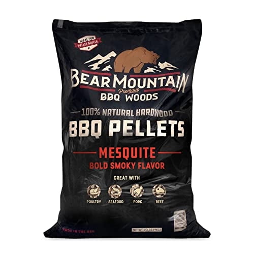 Pellets de madera Bear Mountain Premium BBQ Hickory bolsa de 9 kg