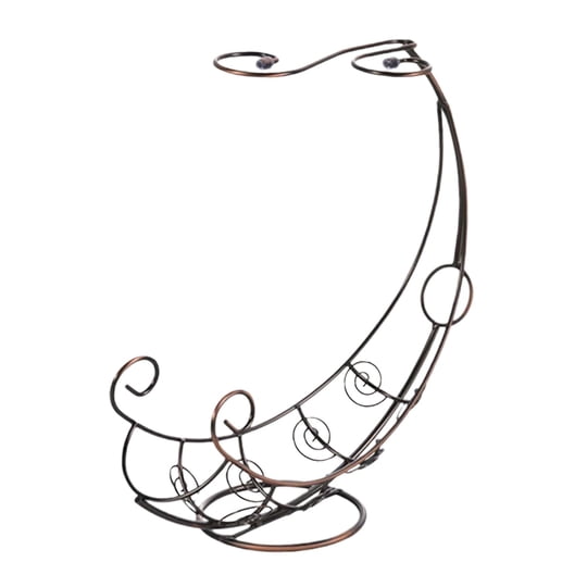 Fiocias - Estante Creativo Para Vino, Estante De Almacenamiento De Vino De Hierro Para Despensa, Decoración De Mesa, Bronce