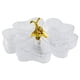 thumbnail image 3 of Bandeja Para Servir Dividida, Bandeja Decorativa Para Aperitivos De 5 Rejillas Para Frutas Secas Dulces, Transparente Con Conejo Dorado, 3 of 3