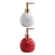 thumbnail image 4 of Dispensador De Jabon De Ceramica Reutilizable Para Ducha Color Blanco Rojo 2 Piezas, 4 of 5