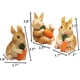 thumbnail image 2 of 3 piezas de conejitos en miniatura, accesorios para jardín de hadas, conejos de Pascua, resina, decoración de bonsái para jardín, esculturas, estatuas, figuras para plantas en macetas de césped., 2 of 7