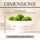 thumbnail image 2 of Juego de cuencos decorativos Laurel and Vine Santorini con 6 bolas de musgo, 2 of 9