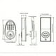 thumbnail image 2 of NOQIZ Electronic Keypad Deadbolt, Auto Lock, 50 User Codes, Backlit Keypad, Simple Installation, Security IP54 Waterproof, Smart Lock For Front Door, Home, Apartment - M30 SN, 2 of 2