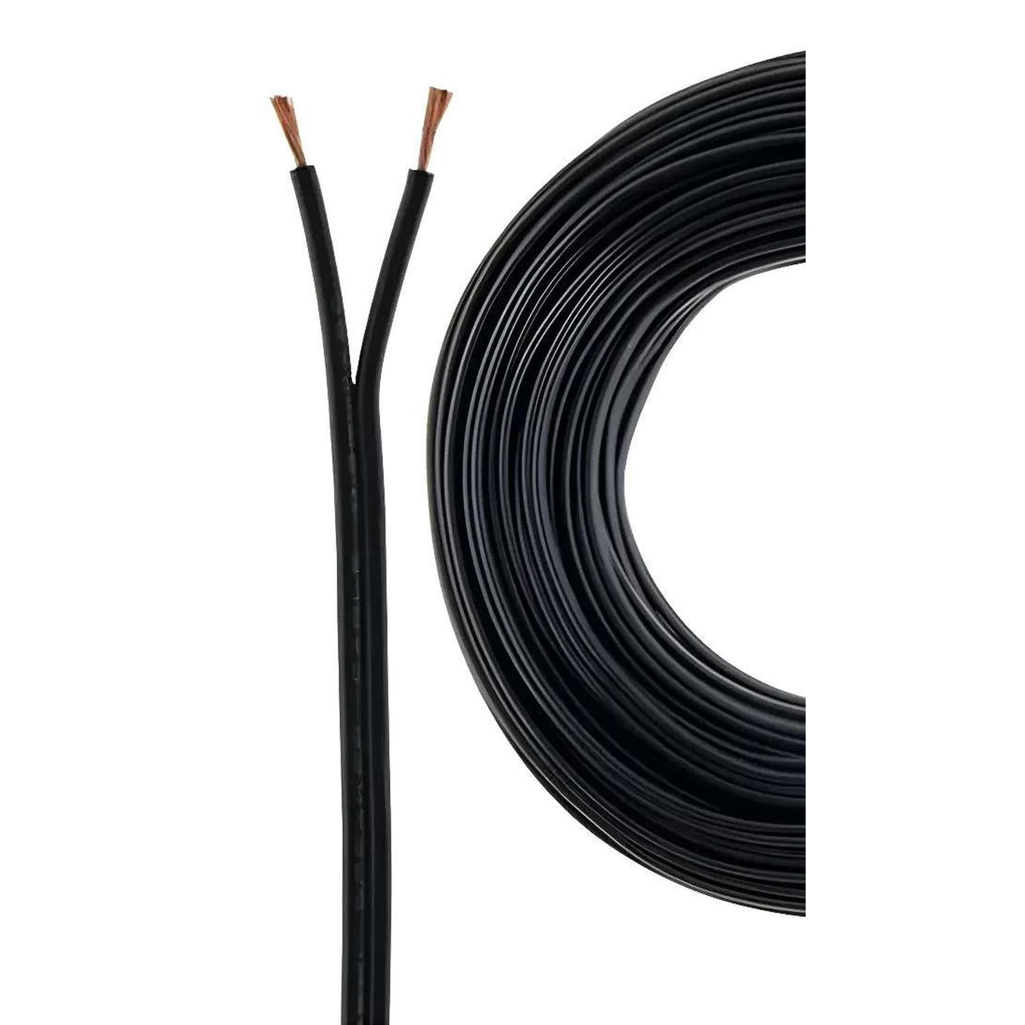 Gen - Cable De Audio Paralelo Para Parlante Alavoz Sonido Estereo Negro