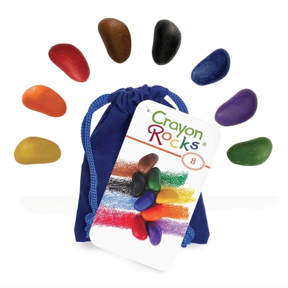 Crayones Crayon Rocks 8 Colores con Agarre Trípode para Niños