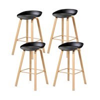 Klik Muebles - Pack De 4 Taburetes Nordic - Negro