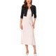 thumbnail image 2 of INSPIRE CHIC Chaqueta de Mujer de Manga 3/4 sin Cuello con Pliegues y Frente Abierto Recortado M Negro, 2 of 6