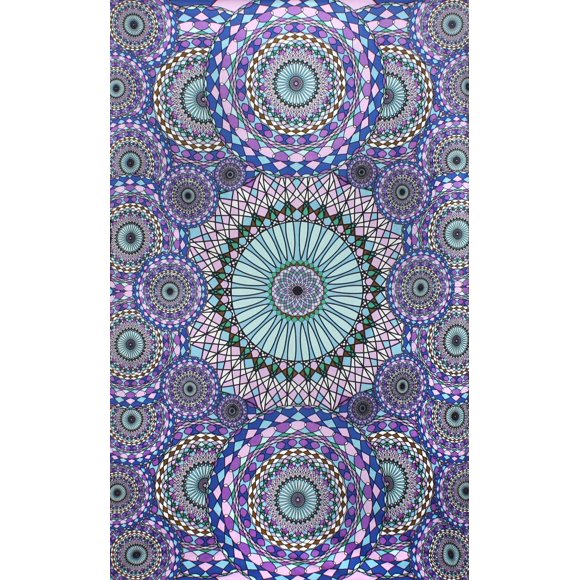 Tapiz Sunshine Joy 152 x 228 cm Anillos Geométricos 3D