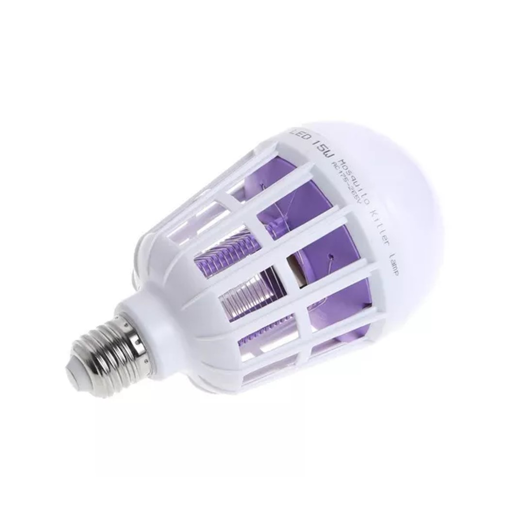 Genérico - Ampolleta 2 En 1 Mata Mosquito Mosca Polillas 15W