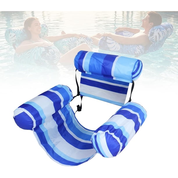 Silla flotante piscina hinchable tumbona asiento respaldo playa lago