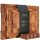 thumbnail image 1 of Tablas de cortar Fibogollo Bamboo con ranura para jugo y soporte, 3 unidades, 1 of 6
