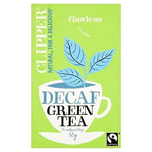 Té verde descafeinado Fairtrade Tea Clipper, 26 sobres x 2