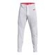 thumbnail image 4 of Pantalón Under Armour Utility Baseball de pierna recta para hombre, blanco/rojo, 4 of 7