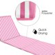 thumbnail image 5 of Colchoneta reclinable ligera para playa Just Be... con rayas rosas, 5 of 9