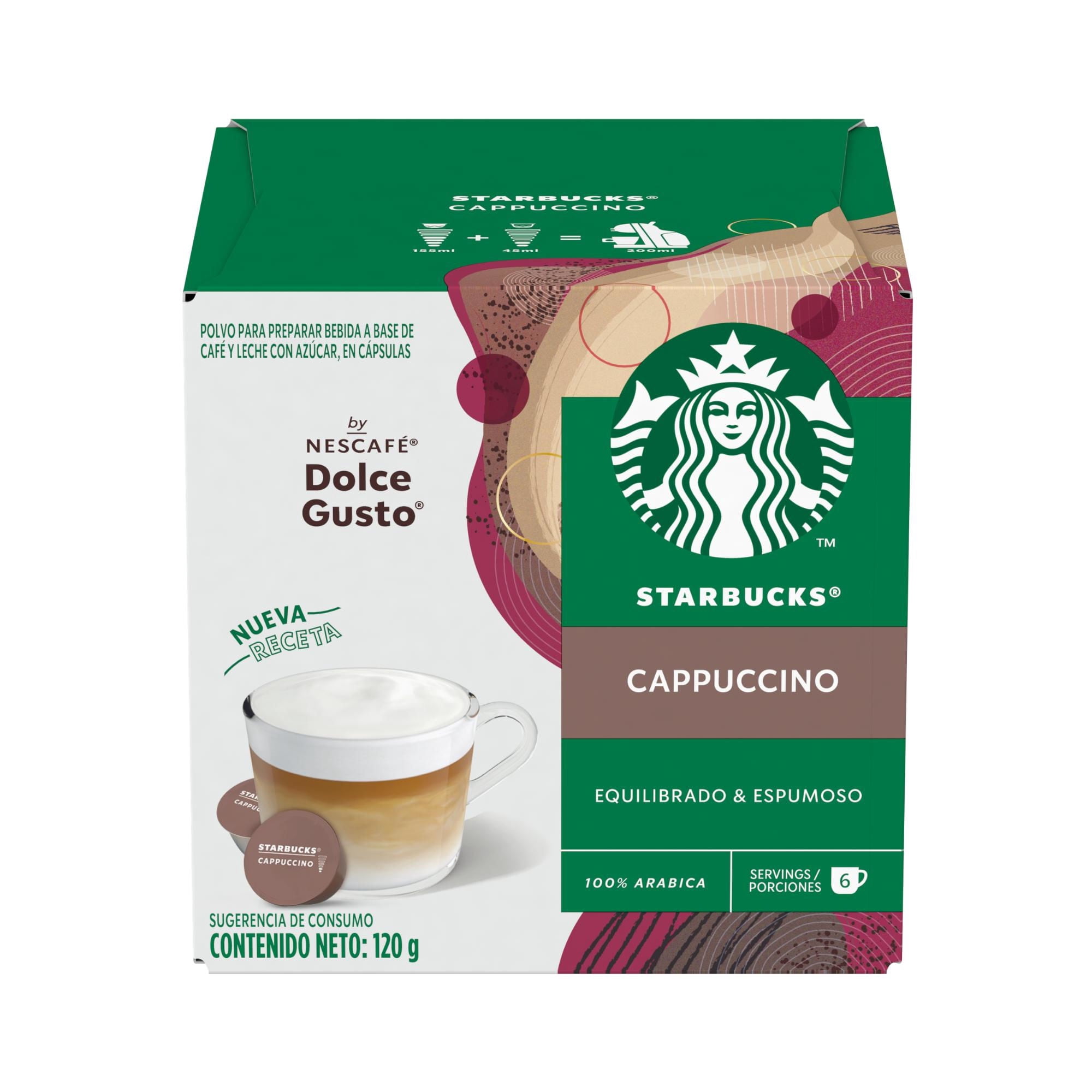 Café En Cápsulas Cappuccino 6 Tazas 12 un Starbucks Dolce Gusto