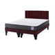 thumbnail image 2 of Cama Europea 2 Plazas + Respaldo Tubular Negro Burdeo, 2 of 3