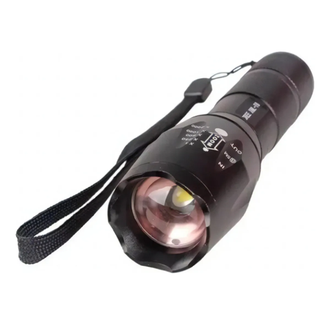 Genérico - Linterna Tactica Recargable T6 6000 Lm Zoom Color De La Linterna Negro Color De La Luz Led