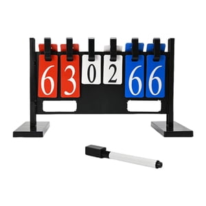 Magideal - Tablero De Puntuación Giratorio De 4 Dígitos, Fácil De Usar, Marcador Multideportivo Para Juegos, Bádminton, Entrenadores, Fútbol, Tenis.