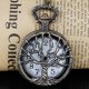 thumbnail image 2 of Reloj de bolsillo Tiong 4,5 cm de cuarzo con cadena y diseño Árbol de la Vida, 2 of 9