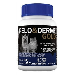 Gabrica - Suplemento Vitamínico Y Mineral Pelo E Derme Gold X 30 Comp