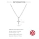 thumbnail image 2 of Collar Cruz Con Piedra De Nacimiento Plata S925, 2 of 3